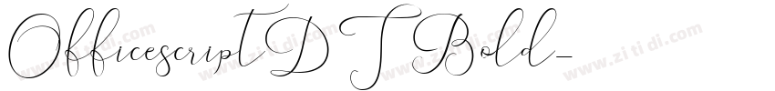 OfficescriptDT Bold字体转换